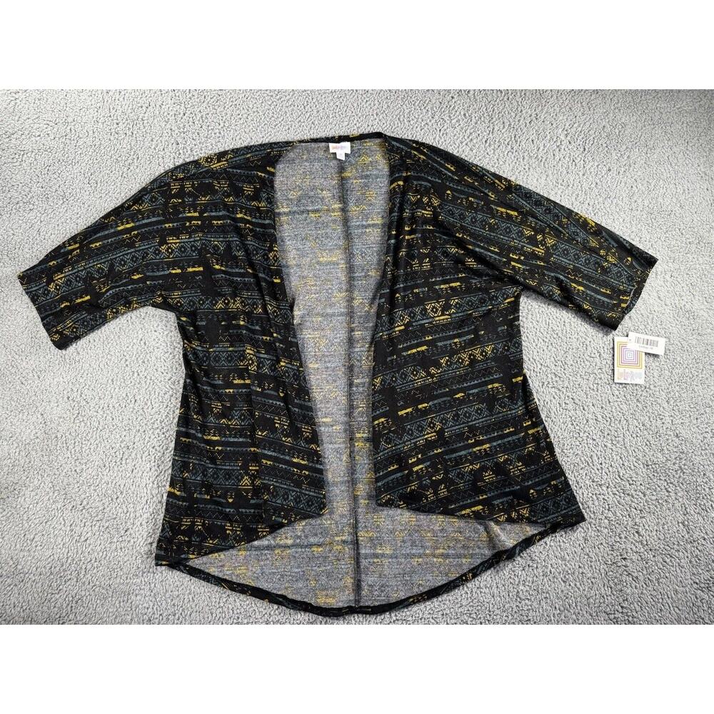 Lularoe Cardigan Women Medium Open Front Lindsay Aztec